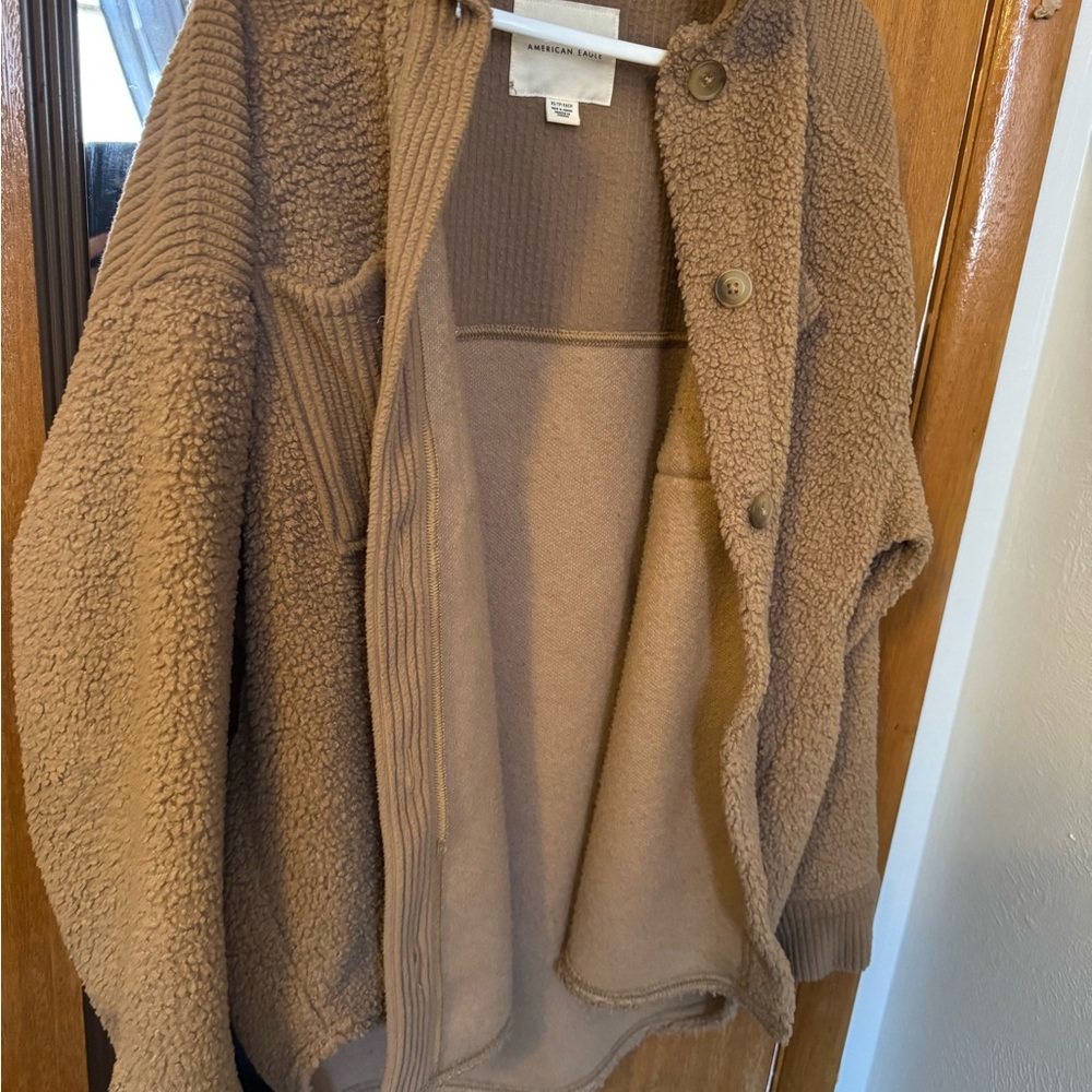 Cozy Tan Sherpa Jacket